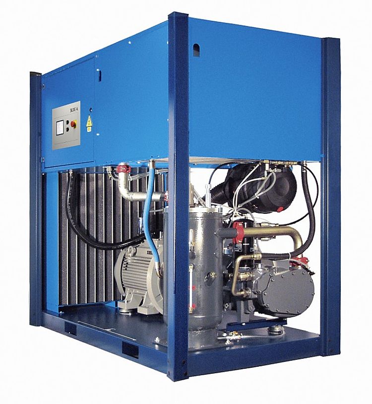 Schraubenkompressor L80 geöffnet Schraubenkompressor L80 geöffnet