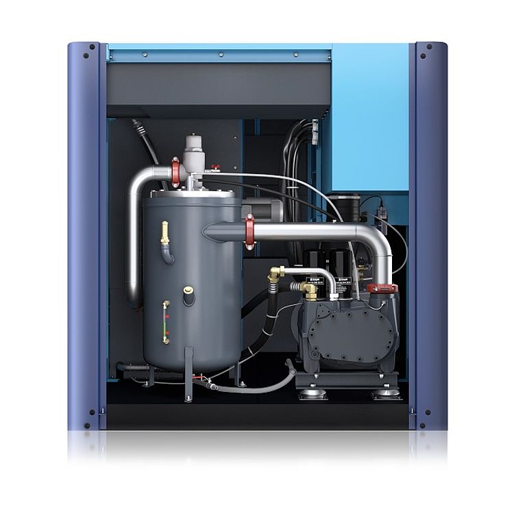 Schraubenkompressor L200 geöffnet Schraubenkompressor L200 geöffnet